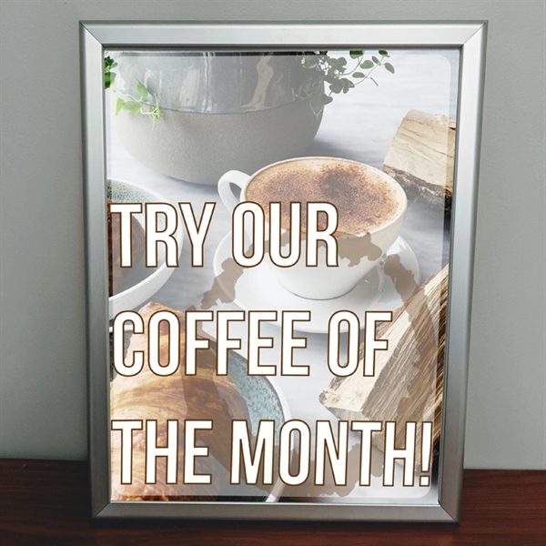 Styrene snap frame inserts, full color POP display.... from ASI 54322 FireSprint Printing / FireSprint Line