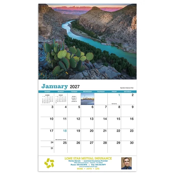 Texas Appointment Calendar - Stapled... from ASI 40480 Koozie Group / HotLine®