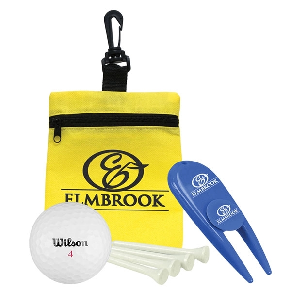 Mini zippered bag with divot repair tool, ball marker, golf ball... from ASI 43051 CPS / Keystone CPS CPS/Keystone