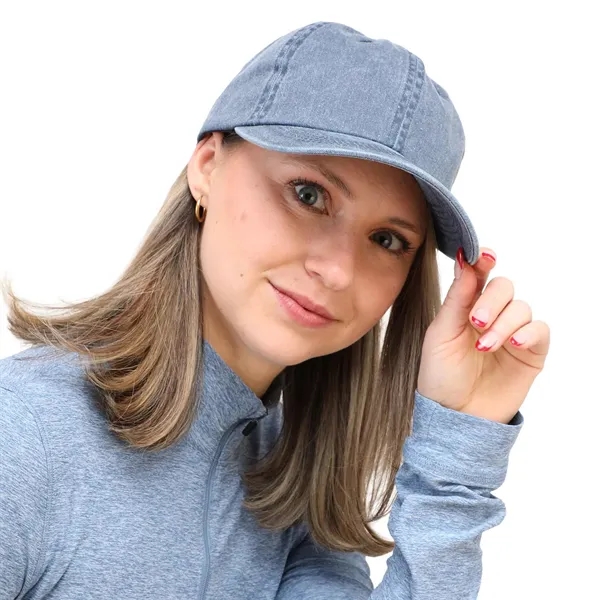 Recycled Cotton Washed 6 Panel Ballcap - Unisex... from ASI 66887 PCNA / Trimark