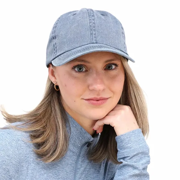 Recycled Cotton Washed 6 Panel Ballcap - Unisex... from ASI 66887 PCNA / Trimark