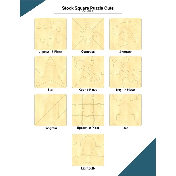 Laser cut jigsaw puzzle on solid wood base.... from ASI 88156 Solid Dimensions Inc / Solid Dimensions Line