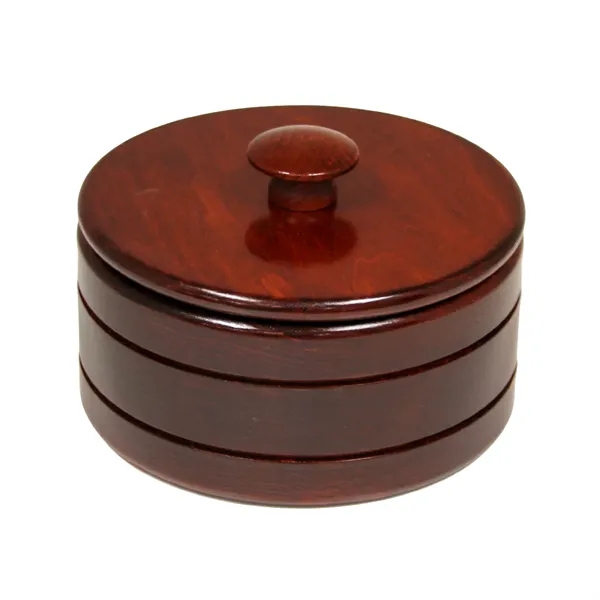 Round wood box 4 coaster set.... from ASI 88156 Solid Dimensions Inc / Solid Dimensions Line