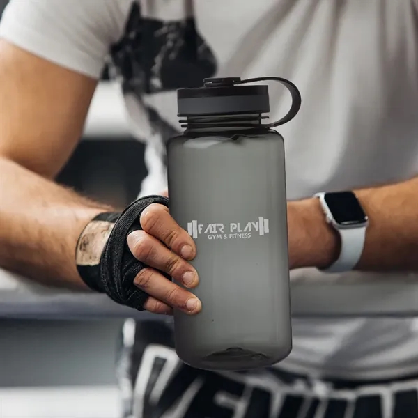 38 oz. wide mouth water bottle with screw on cap and... from ASI 39552 BEL Promo