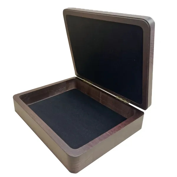 Wood presentation box with hidden hinge with interior flocking, 7 1/2"... from ASI 88156 Solid Dimensions Inc / Solid Dimensions Line