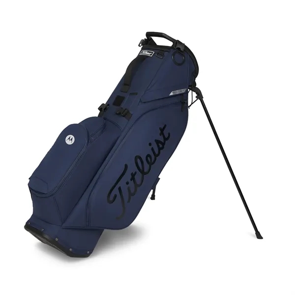 Golf bag stand with waterproof performance, apparel pocket, double strap, and... from ASI 57653 Gold Bond