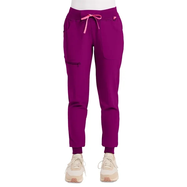 Med Couture - AMP - Women's 5-Pocket Mid Rise Jogger Scru...... from ASI 86018 Scrub Authority
