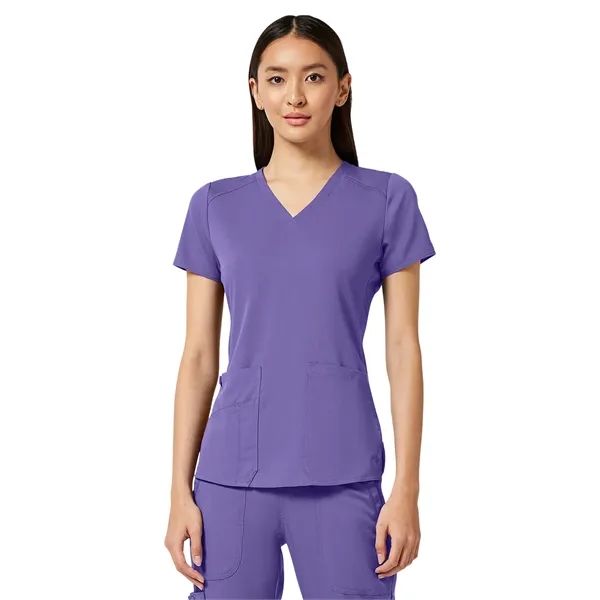 Med Couture Touch Women's V-Neck Shirttail Top... from ASI 86018 Scrub Authority