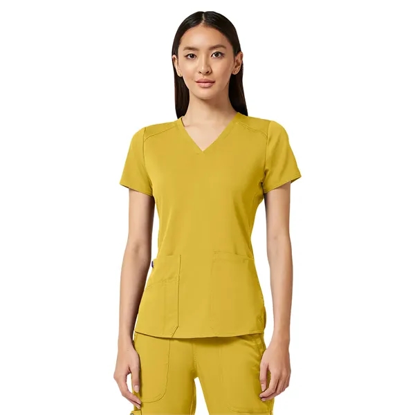 Med Couture Touch Women's V-Neck Shirttail Top... from ASI 86018 Scrub Authority