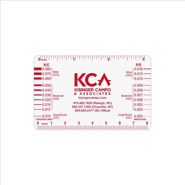 The Crack Gauge helps determine the width of a crack by... from ASI 53430 Executive Line / Executive Line®