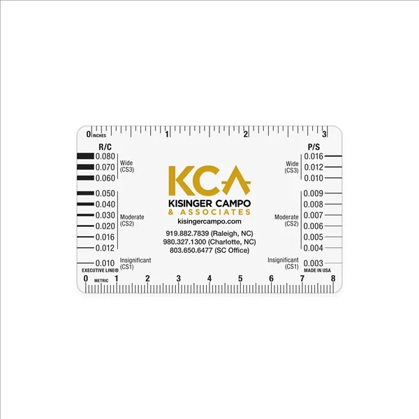 The Crack Gauge helps determine the width of a crack by... from ASI 53430 Executive Line / Executive Line®