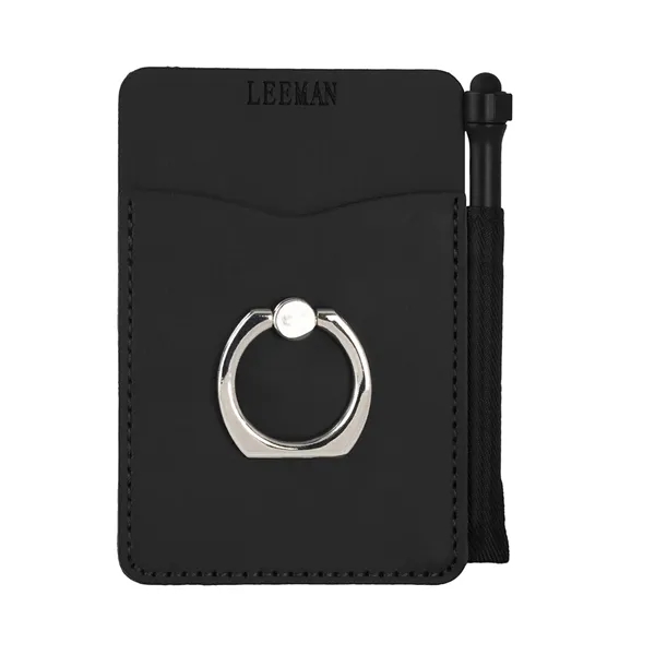 Leeman Tuscany Card Holder With Metal Ring Phone Stand An...... from ASI 79530 Prime Line