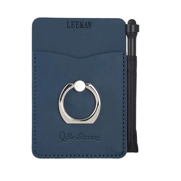 Leeman Tuscany Card Holder With Metal Ring Phone Stand An...... from ASI 79530 Prime Line