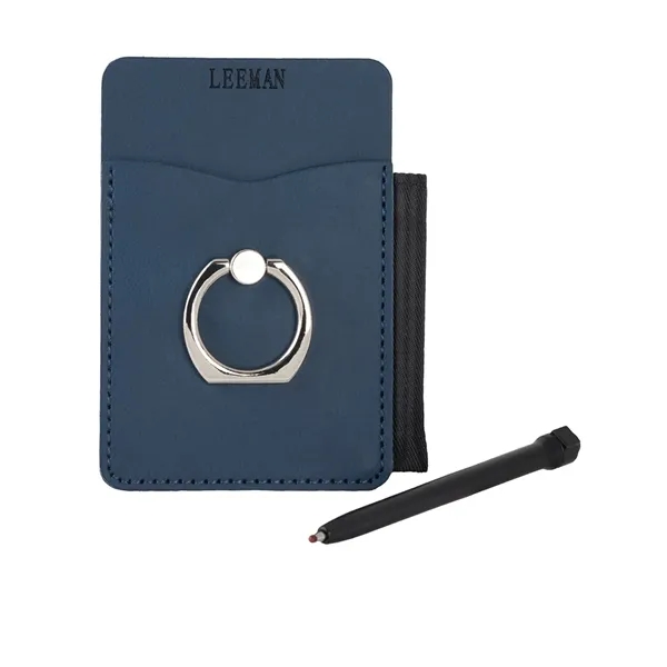 Leeman Tuscany Card Holder With Metal Ring Phone Stand An...... from ASI 79530 Prime Line