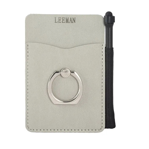 Leeman Tuscany Card Holder With Metal Ring Phone Stand An...... from ASI 79530 Prime Line