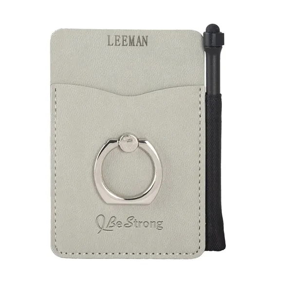 Leeman Tuscany Card Holder With Metal Ring Phone Stand An...... from ASI 79530 Prime Line