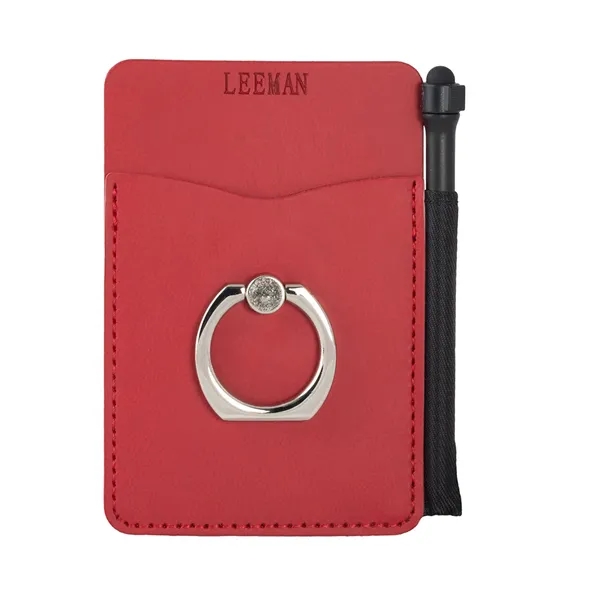 Leeman Tuscany Card Holder With Metal Ring Phone Stand An...... from ASI 79530 Prime Line