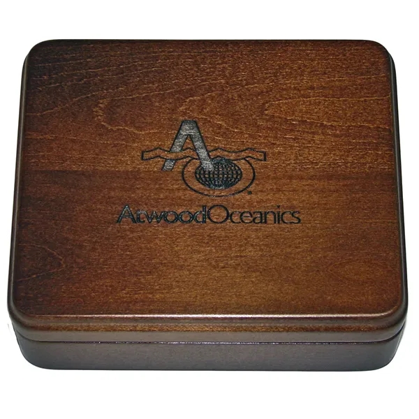 Wood presentation box with hidden hinge with interior flocking, 6" x... from ASI 88156 Solid Dimensions Inc / Solid Dimensions Line