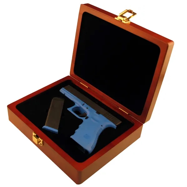 Wood presentation box with hidden hinge with interior flocking colors.... from ASI 88156 Solid Dimensions Inc / Solid Dimensions Line