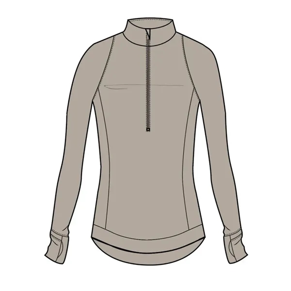 The Halley Long Sleeve Quarter-Zip crafted from luxurious Italian fabric, delivering... from ASI 38120 Ball Pro / Diversified Quality Kitchenware / Branded Apparel Designs