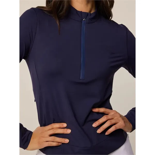 The Halley Long Sleeve Quarter-Zip crafted from luxurious Italian fabric, delivering... from ASI 38120 Ball Pro / Diversified Quality Kitchenware / Branded Apparel Designs