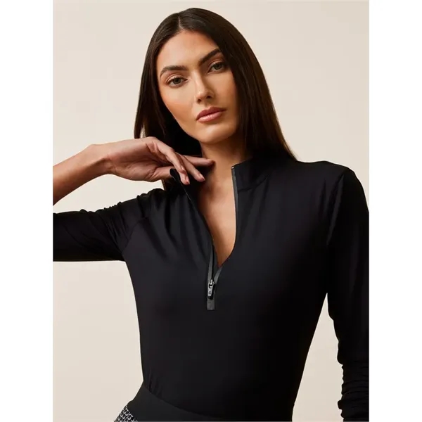 The Halley Long Sleeve Quarter-Zip crafted from luxurious Italian fabric, delivering... from ASI 38120 Ball Pro / Diversified Quality Kitchenware / Branded Apparel Designs