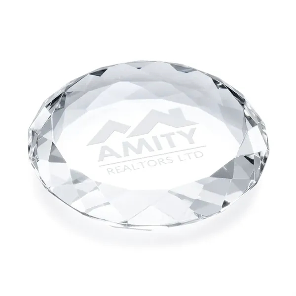 The Amherst Optical Crystal Paperweight features a classic round shape with... from ASI 84592 St Regis Group / St Regis