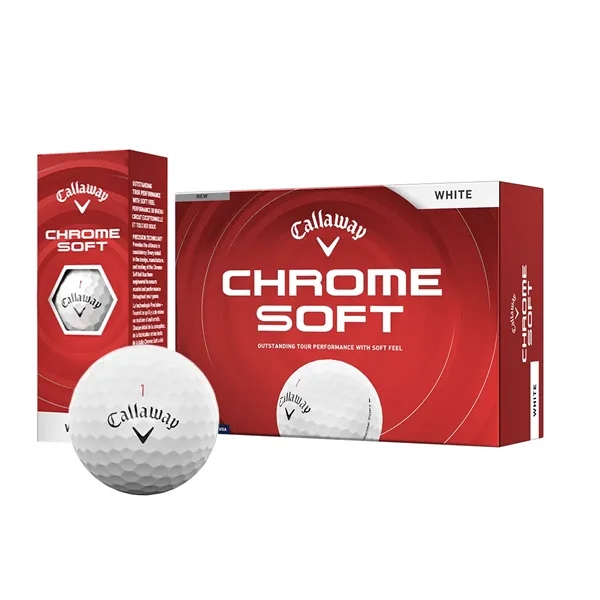 Callaway Chrome Soft Half Dz golf balls; Box contains 6 white... from ASI 38120 Ball Pro / Diversified Quality Kitchenware