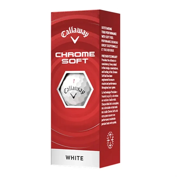 Callaway Chrome Soft Half Dz golf balls; Box contains 6 white... from ASI 38120 Ball Pro / Diversified Quality Kitchenware