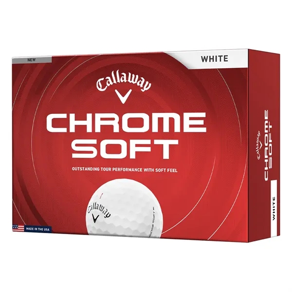 Callaway Chrome Soft Half Dz golf balls; Box contains 6 white... from ASI 38120 Ball Pro / Diversified Quality Kitchenware