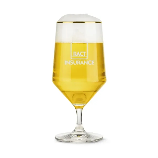 The Tucson Gold Rim Beer Glass is crafted from lead-free crystalline... from ASI 84592 St Regis Group