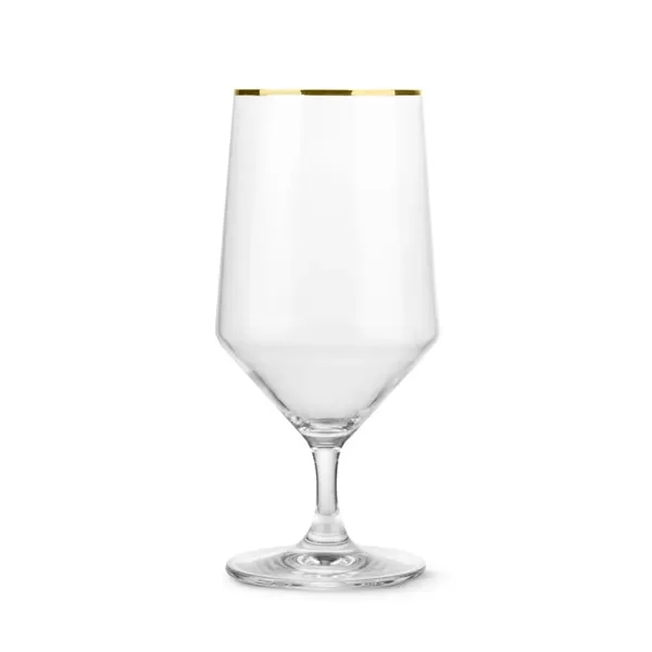The Tucson Gold Rim Beer Glass is crafted from lead-free crystalline... from ASI 84592 St Regis Group