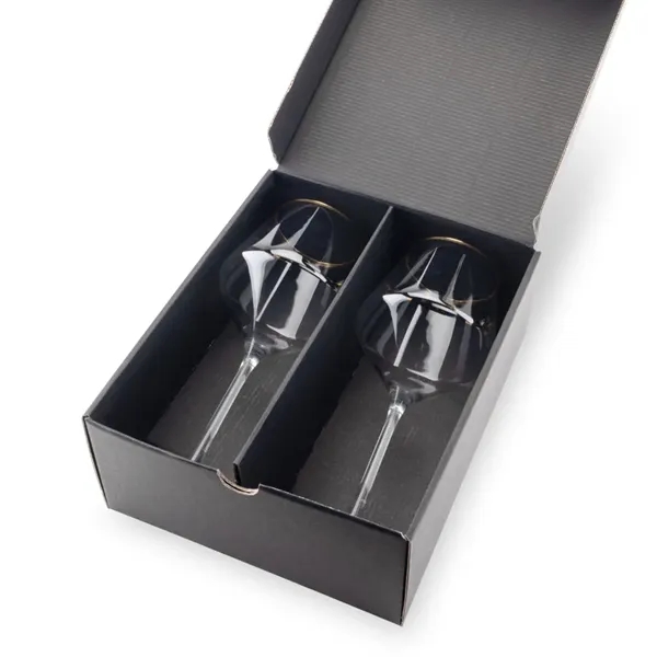 The Tucson Gold Rim Burgundy VividPrint™ Wine Glass showcases a generous,... from ASI 84592 St Regis Group