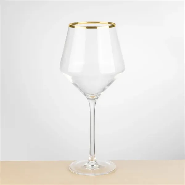 The Tucson Gold Rim Burgundy Wine Glass showcases a generous, rounded... from ASI 84592 St Regis Group
