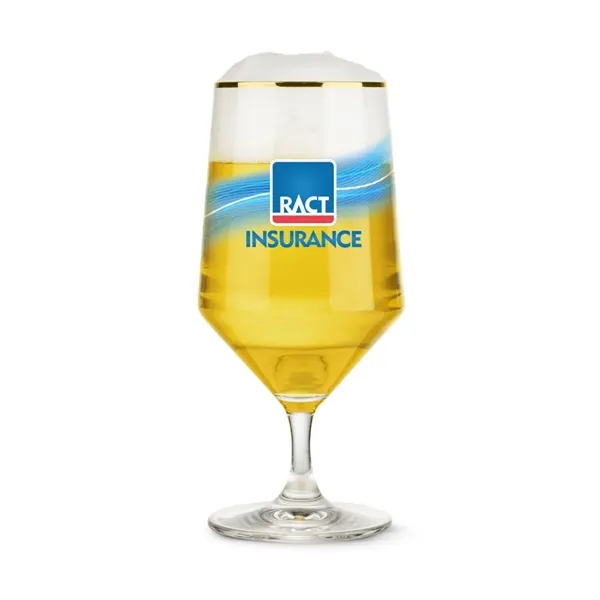The Tucson Gold Rim VividPrint™ Beer Glass is crafted from lead-free... from ASI 84592 St Regis Group