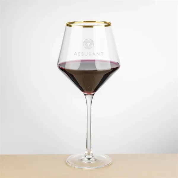 The Tucson Gold Rim Burgundy Wine Glass showcases a generous, rounded... from ASI 84592 St Regis Group