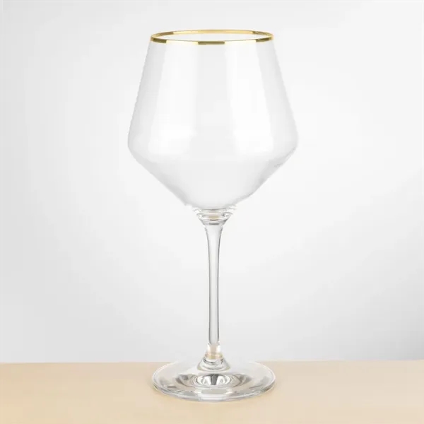 The Tucson Gold Rim Burgundy Wine Glass showcases a generous, rounded... from ASI 84592 St Regis Group