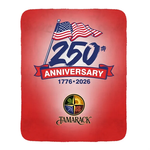 Patriotic Recycled Plush Blanket... from ASI 30208 A P Specialties / AP Specialties
