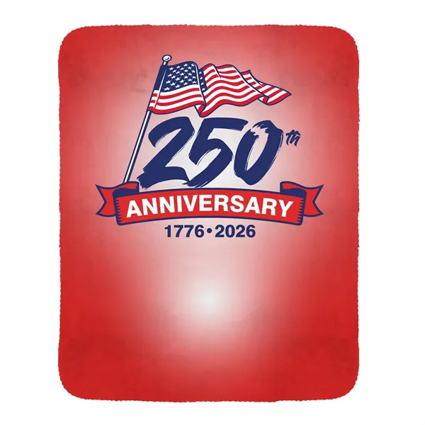 Patriotic Recycled Plush Blanket... from ASI 30208 A P Specialties / AP Specialties