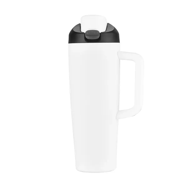 30 oz vacuum insulated mug with carry handle.... from ASI 99030 Zipline / Zipline Zipline®