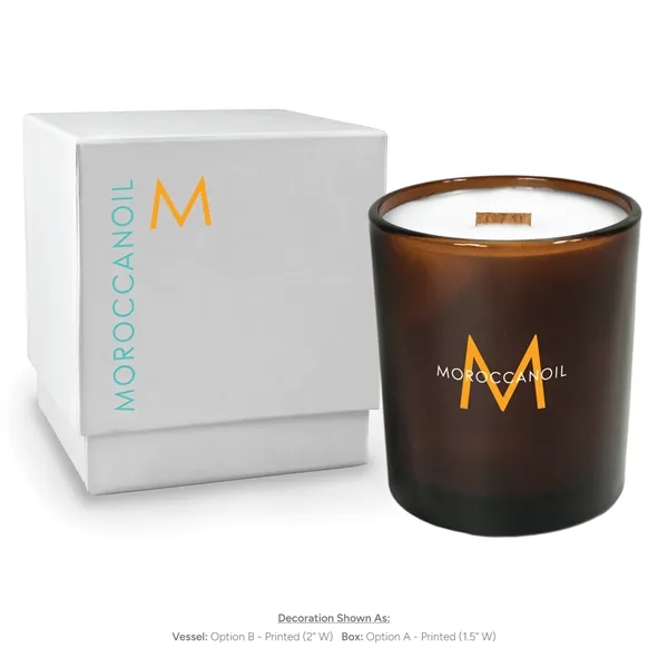 Eco-chic amber glass provides a muted background for your printed artwork... from ASI 38850 Bath Promotions / Bath Promotions