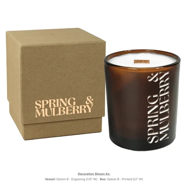 Amber glass provides an eco-chic, warm background for your engraved artwork... from ASI 38850 Bath Promotions / Bath Promotions