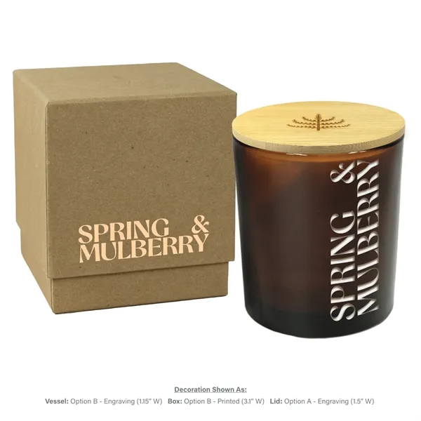 Amber glass provides an eco-chic, warm background for your engraved artwork... from ASI 38850 Bath Promotions / Bath Promotions