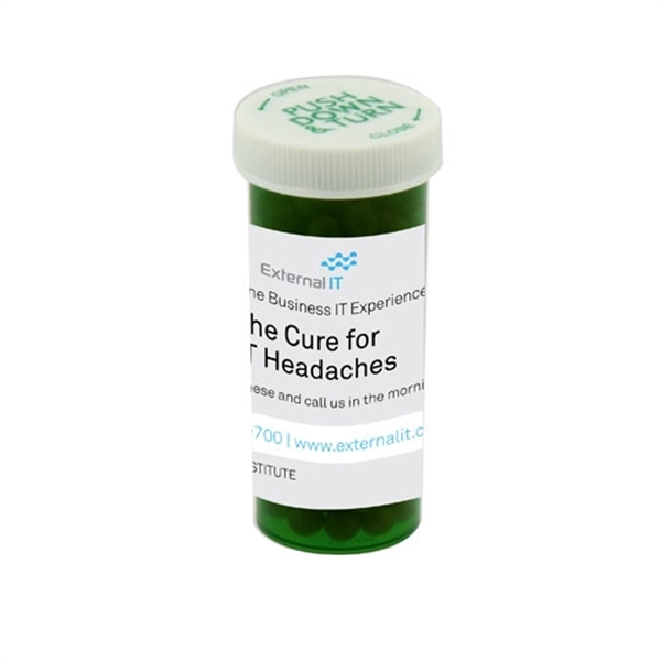 Small pill bottle filled with your choice of mints, candy or... from ASI 61125 Hit Promotional Products / Hit®