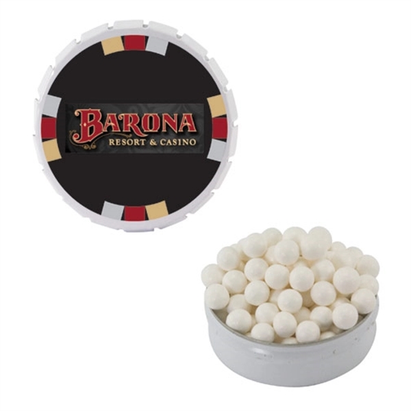 Large snap-top tin sold empty or with your choice of filler... from ASI 61125 Hit Promotional Products