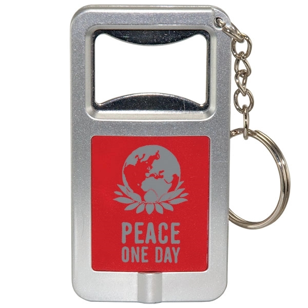 1 1/2" x 2 3/4" key chain with bottle opener and... from ASI 43051 CPS / Keystone CPS CPS/Keystone