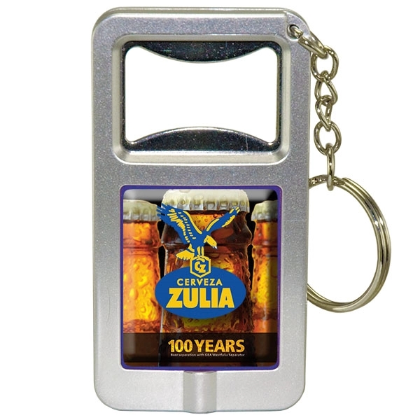 1 1/2" x 2 3/4" key chain with bottle opener and... from ASI 43051 CPS / Keystone CPS CPS/Keystone