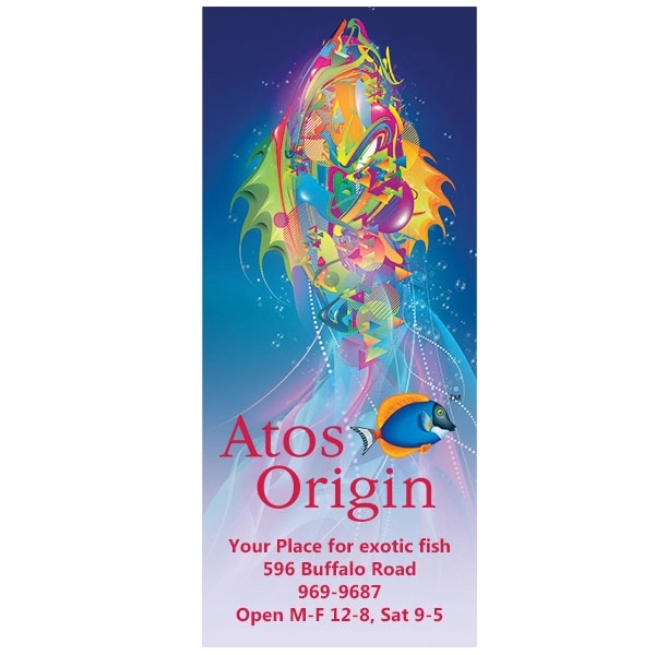 White, rectangle-shaped bookmark made of 12-point stock and liquid laminate coated.... from ASI 43051 CPS / Keystone CPS CPS/Keystone