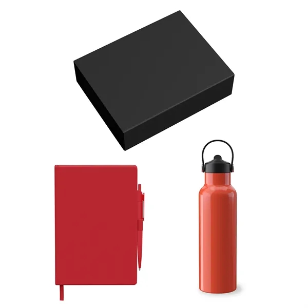 Gift Set includesBRP920 - SMALL JOURNAL GIFT BOX  BOTTLE FITBRST3203... from ASI 88660 Spector & Co.