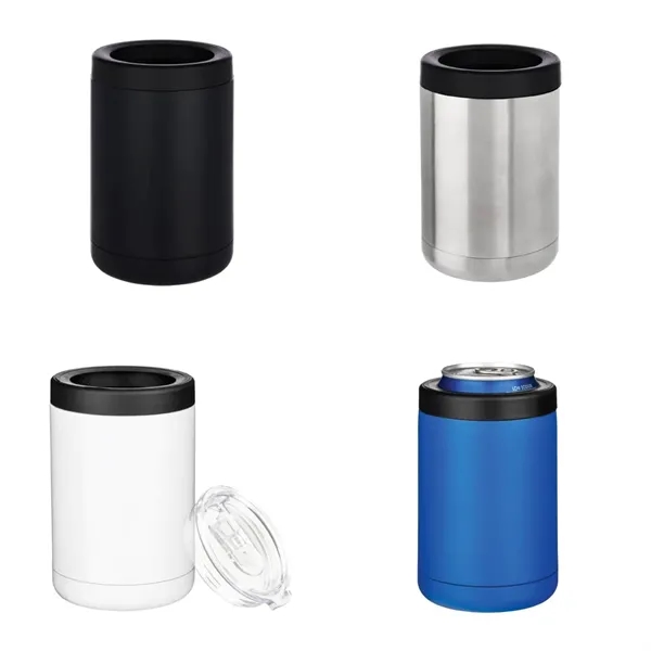 2-in-1 stainless steel insulated can holder and tumbler plus 1 color... from ASI 37218 Athena Promo (tm)